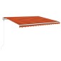 Automatische Markise mit LED & Windsensor 450x350 Orange/Braun Automatische Markise mit LED & Windsensor 450x350 Orange/Braun