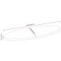 vidaXL Tischplatte 120x50x2,5 cm Oval Massivholz Akazie vidaXL Tischplatte 120x50x2,5 cm Oval Massivholz Akazie