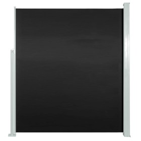 vidaXL Ausziehbare Seitenmarkise 160x500 cm Schwarz
