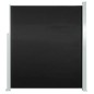 vidaXL Ausziehbare Seitenmarkise 160x500 cm Schwarz vidaXL Ausziehbare Seitenmarkise 160x500 cm Schwarz