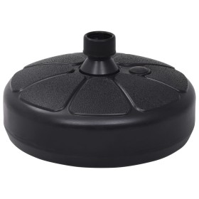 vidaXL Sonnenschirmständer Sand/Wasser 15 L Schwarz 