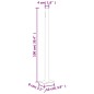 vidaXL Ausziehbare Seitenmarkise 160x500 cm Grau vidaXL Ausziehbare Seitenmarkise 160x500 cm Grau