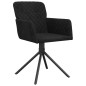 vidaXL Esszimmerstühle 2 Stk. Drehbar Schwarz Samt vidaXL Esszimmerstühle 2 Stk. Drehbar Schwarz Samt