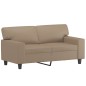 vidaXL 2-Sitzer-Sofa mit Zierkissen Cappuccino-Braun 120 cm Kunstleder vidaXL 2-Sitzer-Sofa mit Zierkissen Cappuccino-Braun 120 cm Kunstleder