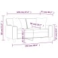 vidaXL 2-Sitzer-Sofa mit Zierkissen Cappuccino-Braun 120 cm Kunstleder vidaXL 2-Sitzer-Sofa mit Zierkissen Cappuccino-Braun 120 cm Kunstleder