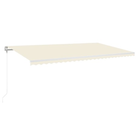 vidaXL Automatische Markise mit LED & Windsensor 600x350 cm Creme