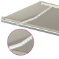 vidaXL Automatische Markise mit LED & Windsensor 600x350 cm Creme vidaXL Automatische Markise mit LED & Windsensor 600x350 cm Creme