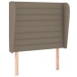 vidaXL Boxspringbett mit Matratze Taupe 90x190 cm Stoff vidaXL Boxspringbett mit Matratze Taupe 90x190 cm Stoff