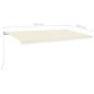 Gelenkarmmarkise Einziehbar mit LED 600x350 cm Cremeweiß Gelenkarmmarkise Einziehbar mit LED 600x350 cm Cremeweiß