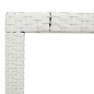 vidaXL Gartentisch mit Glasplatte Weiß 190x90x75 cm Poly Rattan vidaXL Gartentisch mit Glasplatte Weiß 190x90x75 cm Poly Rattan