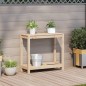 vidaXL Pflanztisch mit Ablage 82,5x35x75 cm Massivholz Kiefer vidaXL Pflanztisch mit Ablage 82,5x35x75 cm Massivholz Kiefer