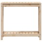 vidaXL Pflanztisch mit Ablage 82,5x35x75 cm Massivholz Kiefer vidaXL Pflanztisch mit Ablage 82,5x35x75 cm Massivholz Kiefer
