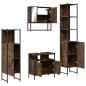 vidaXL 4-tlg. Badmöbel-Set Räuchereiche Holzwerkstoff vidaXL 4-tlg. Badmöbel-Set Räuchereiche Holzwerkstoff