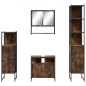 vidaXL 4-tlg. Badmöbel-Set Räuchereiche Holzwerkstoff vidaXL 4-tlg. Badmöbel-Set Räuchereiche Holzwerkstoff