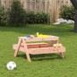 vidaXL Picknicktisch für Kinder 88x97x52 cm Massivholz Douglasie vidaXL Picknicktisch für Kinder 88x97x52 cm Massivholz Douglasie