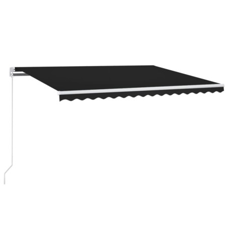 Gelenkarmmarkise Einziehbar mit LED 400x350 cm Anthrazit