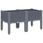 vidaXL Pflanzkasten mit Beinen Grau 80x40x42 cm PP vidaXL Pflanzkasten mit Beinen Grau 80x40x42 cm PP