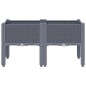 vidaXL Pflanzkasten mit Beinen Grau 80x40x42 cm PP vidaXL Pflanzkasten mit Beinen Grau 80x40x42 cm PP