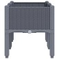 vidaXL Pflanzkasten mit Beinen Grau 80x40x42 cm PP vidaXL Pflanzkasten mit Beinen Grau 80x40x42 cm PP