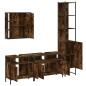 vidaXL 4-tlg. Badmöbel-Set Räuchereiche Holzwerkstoff vidaXL 4-tlg. Badmöbel-Set Räuchereiche Holzwerkstoff
