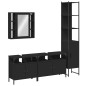 vidaXL 4-tlg. Badmöbel-Set Schwarz Holzwerkstoff vidaXL 4-tlg. Badmöbel-Set Schwarz Holzwerkstoff