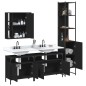 vidaXL 4-tlg. Badmöbel-Set Schwarz Holzwerkstoff vidaXL 4-tlg. Badmöbel-Set Schwarz Holzwerkstoff