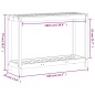 vidaXL Pflanztisch mit Ablage Weiß 108x35x75 cm Massivholz Kiefer vidaXL Pflanztisch mit Ablage Weiß 108x35x75 cm Massivholz Kiefer
