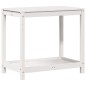 vidaXL Pflanztisch mit Ablage Weiß 82,5x50x75 cm Massivholz Kiefer vidaXL Pflanztisch mit Ablage Weiß 82,5x50x75 cm Massivholz Kiefer