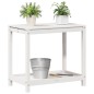 vidaXL Pflanztisch mit Ablage Weiß 82,5x50x75 cm Massivholz Kiefer vidaXL Pflanztisch mit Ablage Weiß 82,5x50x75 cm Massivholz Kiefer