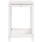 vidaXL Pflanztisch mit Ablage Weiß 82,5x50x75 cm Massivholz Kiefer vidaXL Pflanztisch mit Ablage Weiß 82,5x50x75 cm Massivholz Kiefer