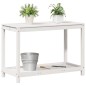 vidaXL Pflanztisch mit Ablage Weiß 108x50x75 cm Massivholz Kiefer vidaXL Pflanztisch mit Ablage Weiß 108x50x75 cm Massivholz Kiefer