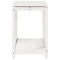 vidaXL Pflanztisch mit Ablage Weiß 108x50x75 cm Massivholz Kiefer vidaXL Pflanztisch mit Ablage Weiß 108x50x75 cm Massivholz Kiefer