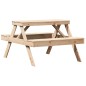 vidaXL Picknicktisch 105x134x75 cm Massivholz Kiefer vidaXL Picknicktisch 105x134x75 cm Massivholz Kiefer