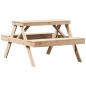 vidaXL Picknicktisch 105x134x75 cm Massivholz Kiefer vidaXL Picknicktisch 105x134x75 cm Massivholz Kiefer