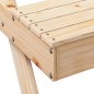 vidaXL Picknicktisch 105x134x75 cm Massivholz Kiefer vidaXL Picknicktisch 105x134x75 cm Massivholz Kiefer