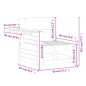 vidaXL Gartensofa mit Armlehne und Beistelltisch Massivholz Douglasie vidaXL Gartensofa mit Armlehne und Beistelltisch Massivholz Douglasie