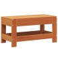 vidaXL Gartenhocker Wachsbraun 62x30x32 cm Massivholz Kiefer vidaXL Gartenhocker Wachsbraun 62x30x32 cm Massivholz Kiefer