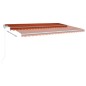vidaXL Markise Automatisch Einziehbar 500x350 cm Orange und Braun vidaXL Markise Automatisch Einziehbar 500x350 cm Orange und Braun