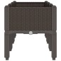 vidaXL Pflanzkasten mit Beinen Braun 120x40x42 cm PP vidaXL Pflanzkasten mit Beinen Braun 120x40x42 cm PP