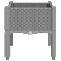 vidaXL Pflanzkasten mit Beinen Hellgrau 40x40x42 cm PP vidaXL Pflanzkasten mit Beinen Hellgrau 40x40x42 cm PP