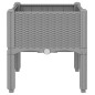vidaXL Pflanzkasten mit Beinen Hellgrau 40x40x42 cm PP vidaXL Pflanzkasten mit Beinen Hellgrau 40x40x42 cm PP