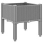 vidaXL Pflanzkasten mit Beinen Hellgrau 40x40x42 cm PP vidaXL Pflanzkasten mit Beinen Hellgrau 40x40x42 cm PP