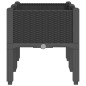 vidaXL Pflanzkasten mit Beinen Schwarz 80x40x42 cm PP vidaXL Pflanzkasten mit Beinen Schwarz 80x40x42 cm PP