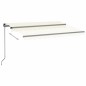 Gelenkarmmarkise Einziehbar mit LED 350x250 cm Creme Gelenkarmmarkise Einziehbar mit LED 350x250 cm Creme