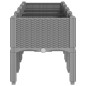 vidaXL Pflanzkasten mit Beinen Hellgrau 160x40x42 cm PP vidaXL Pflanzkasten mit Beinen Hellgrau 160x40x42 cm PP