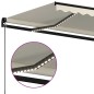Gelenkarmmarkise Einziehbar mit LED 350x250 cm Creme Gelenkarmmarkise Einziehbar mit LED 350x250 cm Creme