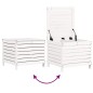 vidaXL Gartenhocker Weiß 62x63,5x53,5 cm Massivholz Kiefer vidaXL Gartenhocker Weiß 62x63,5x53,5 cm Massivholz Kiefer
