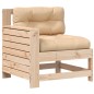 vidaXL Gartensofa mit Armlehne und Kissen Massivholz Kiefer vidaXL Gartensofa mit Armlehne und Kissen Massivholz Kiefer