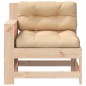 vidaXL Gartensofa mit Armlehne und Kissen Massivholz Kiefer vidaXL Gartensofa mit Armlehne und Kissen Massivholz Kiefer