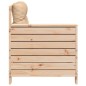 vidaXL Gartensofa mit Armlehne und Kissen Massivholz Kiefer vidaXL Gartensofa mit Armlehne und Kissen Massivholz Kiefer